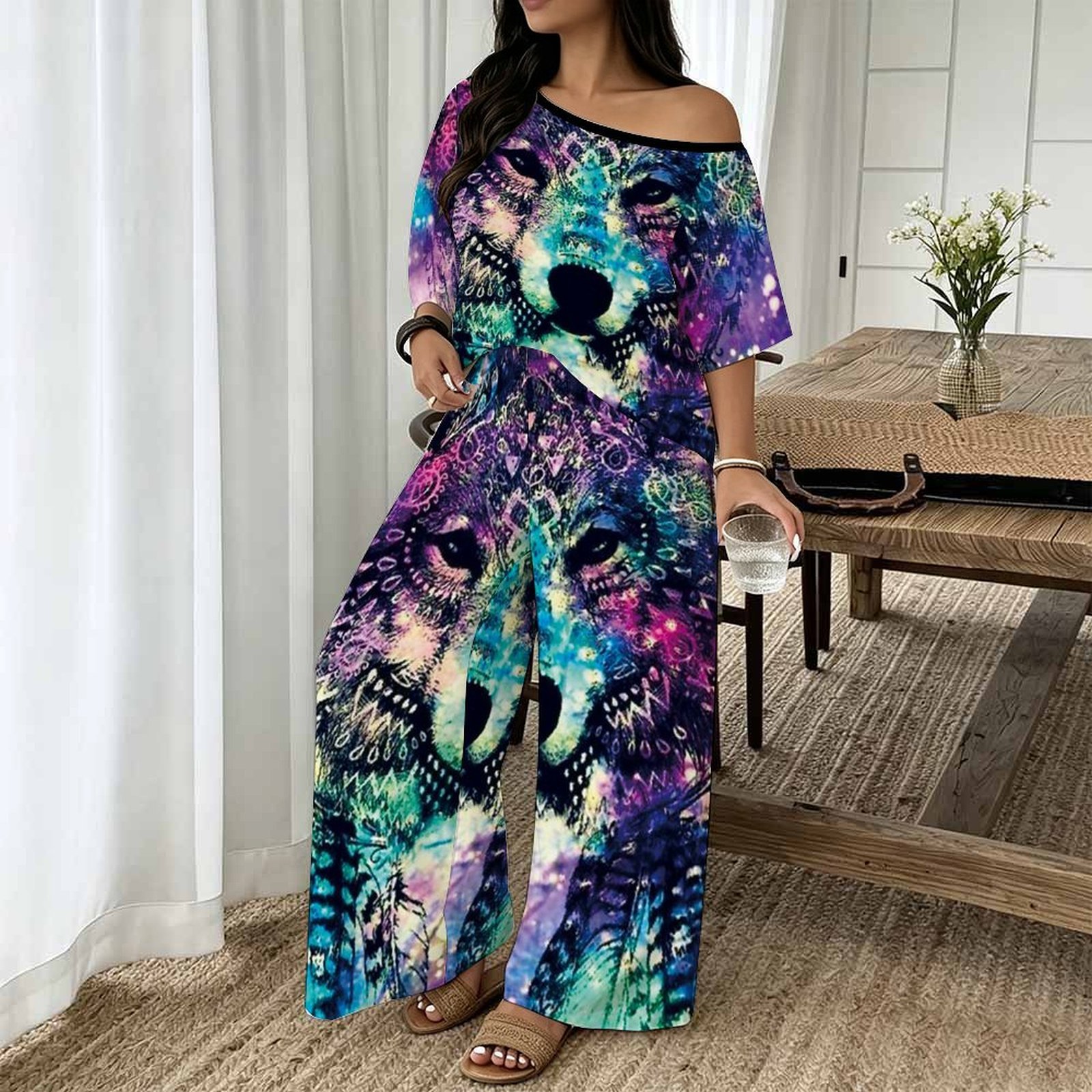 Conjunto de Dos Piezas para Mu - Blouse Off Shoulder reseña y precio