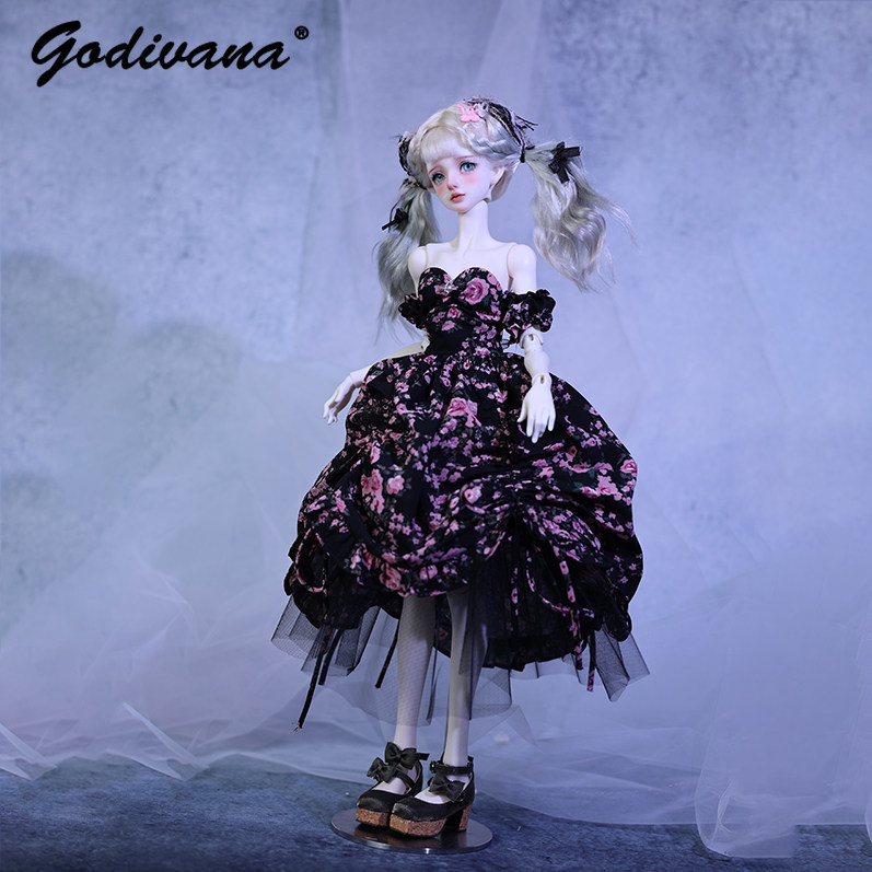 Vestido para muñeca BJD de 1/4 - Midi Skirt Floral reseña y precio