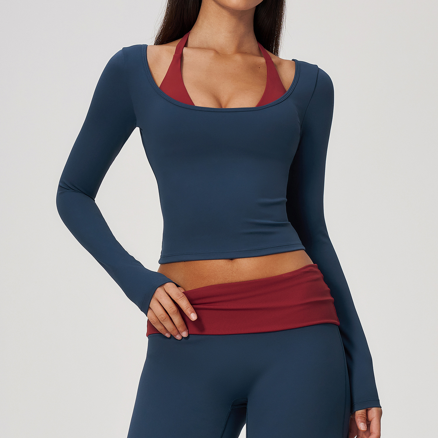 Camiseta de yoga 2 en 1 con ef - Crop Top Crochet reseña y precio